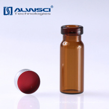 laboratory amber aluminum crimp top bottles 2 ml with crimp caps